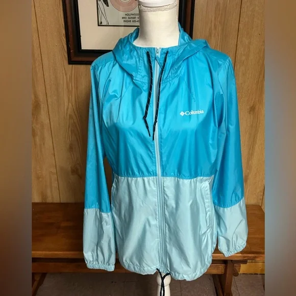 Columbia Women’s Blue Flash Forward Water-Resistant Windbreaker Size M - Picture 3 of 11
